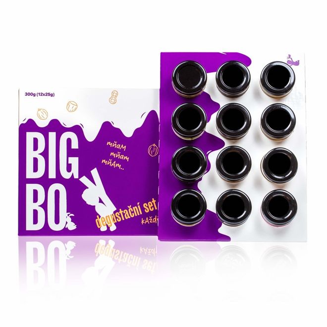 BIG BOY® Degustační set ořechových krémů 12x25g 