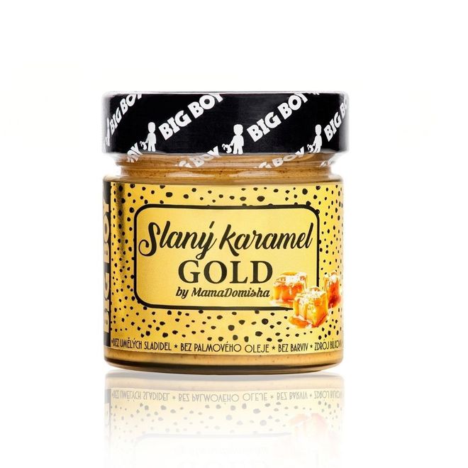 BIG BOY® Slaný karamel GOLD by@mamadomisha 250 g - jemný arašídovo - kešu krém 