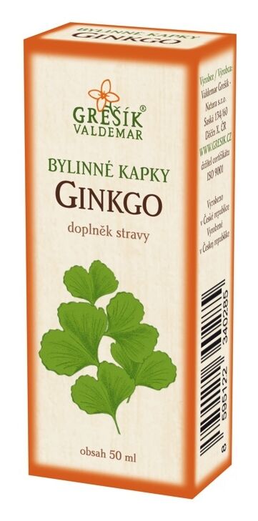 Ginkgo - bylinné kapky Grešík 50 ml 