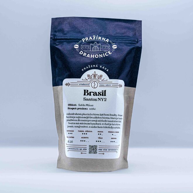 Káva zrnková Brazil Santos - zelená 