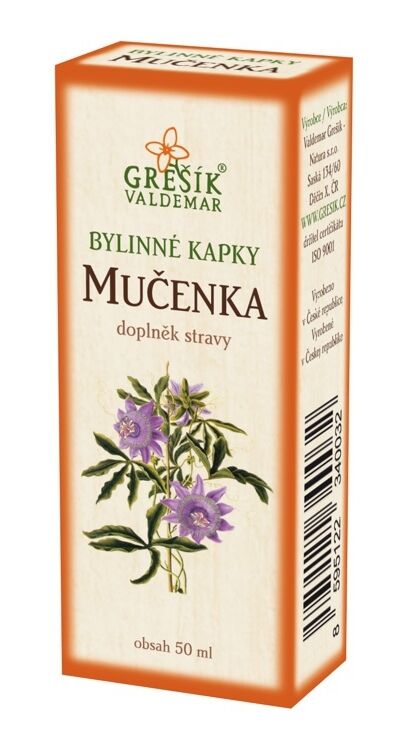 Mučenka - bylinné kapky Grešík 50 ml 
