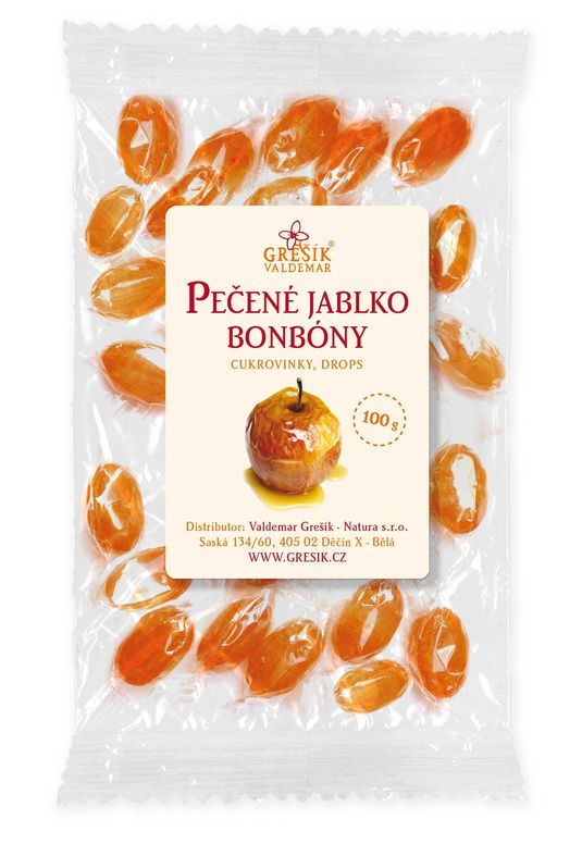 Pečené jablko - bylinné bonbóny Grešík 100 g 